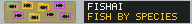 FishAI: a tank seen from above, each fish in a detection box coloured by species. Fish by species.